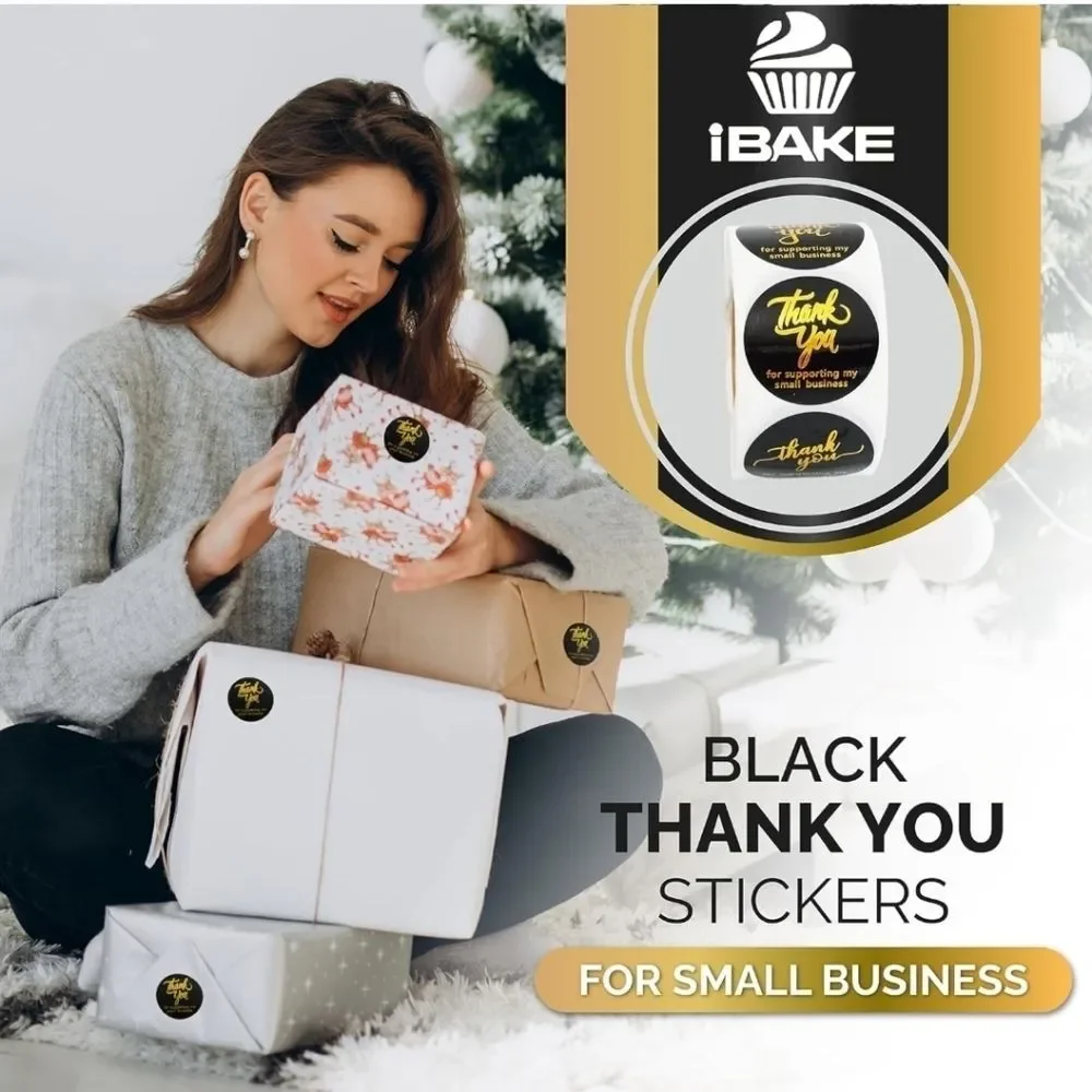 Thank you stickers for supporting small business stationary